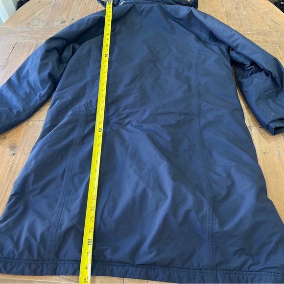 Vintage LL Bean Winter Coat Parka Womens Large Petite Lined Hooded Navy Warm - Picture 12 of 13